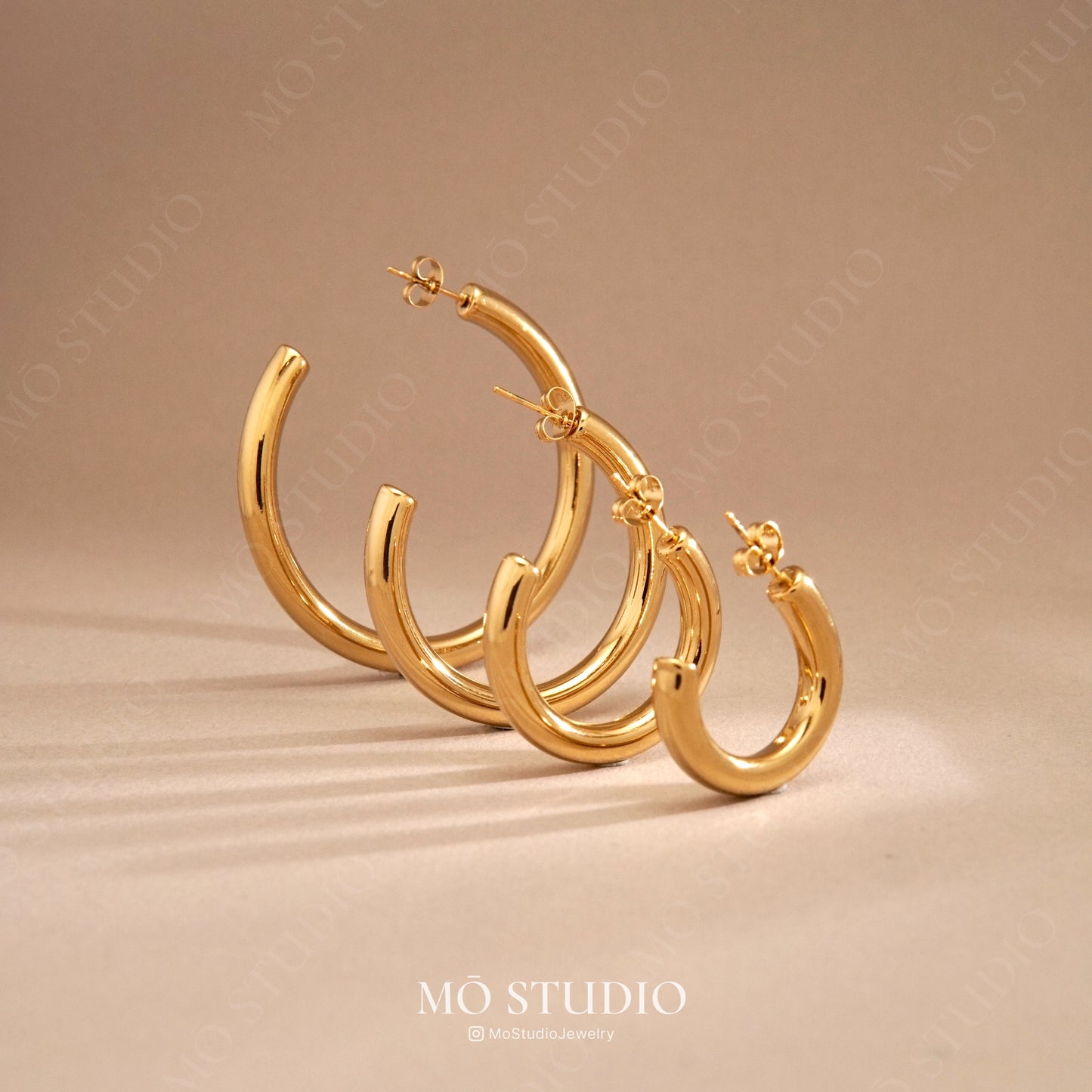 bold gold wide hoop earrings statement style
