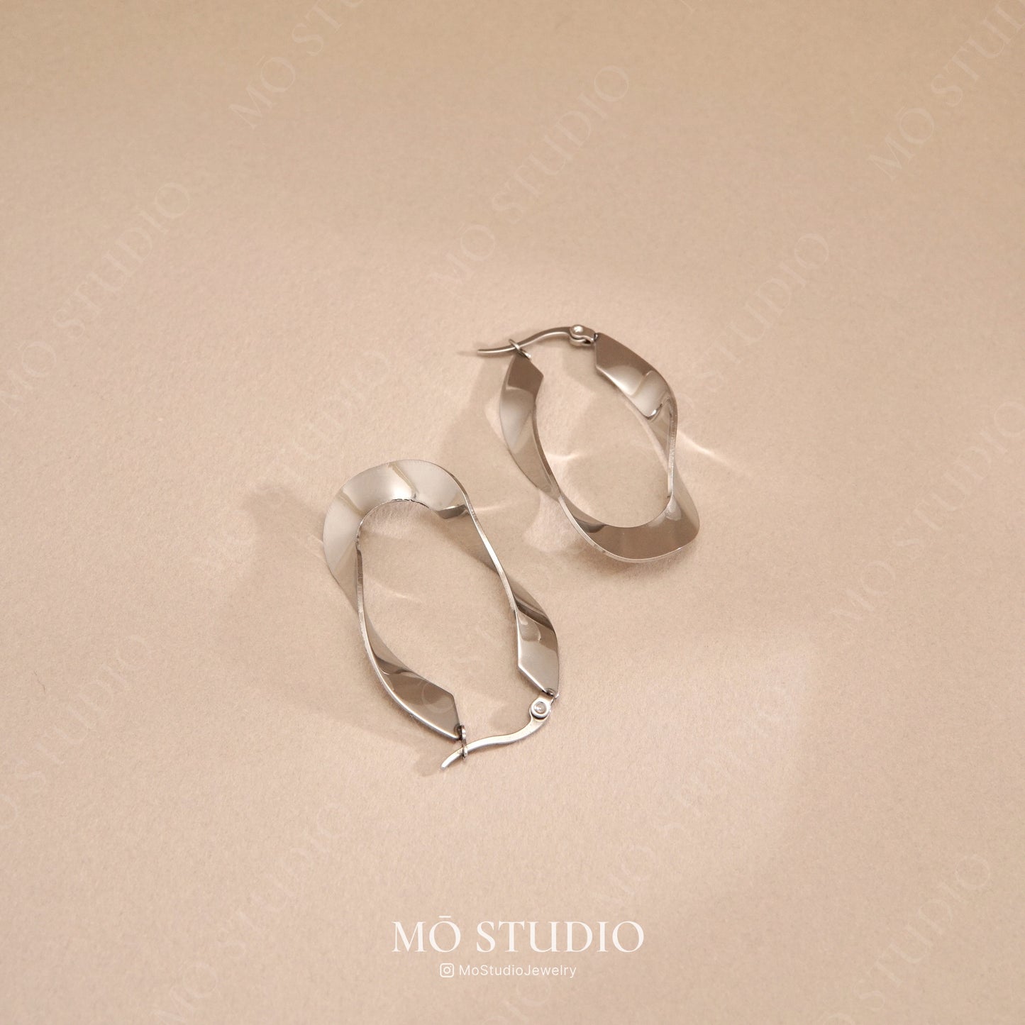 Chunky Twisted Hoop Earrings – Gold & Silver Statement Hoops