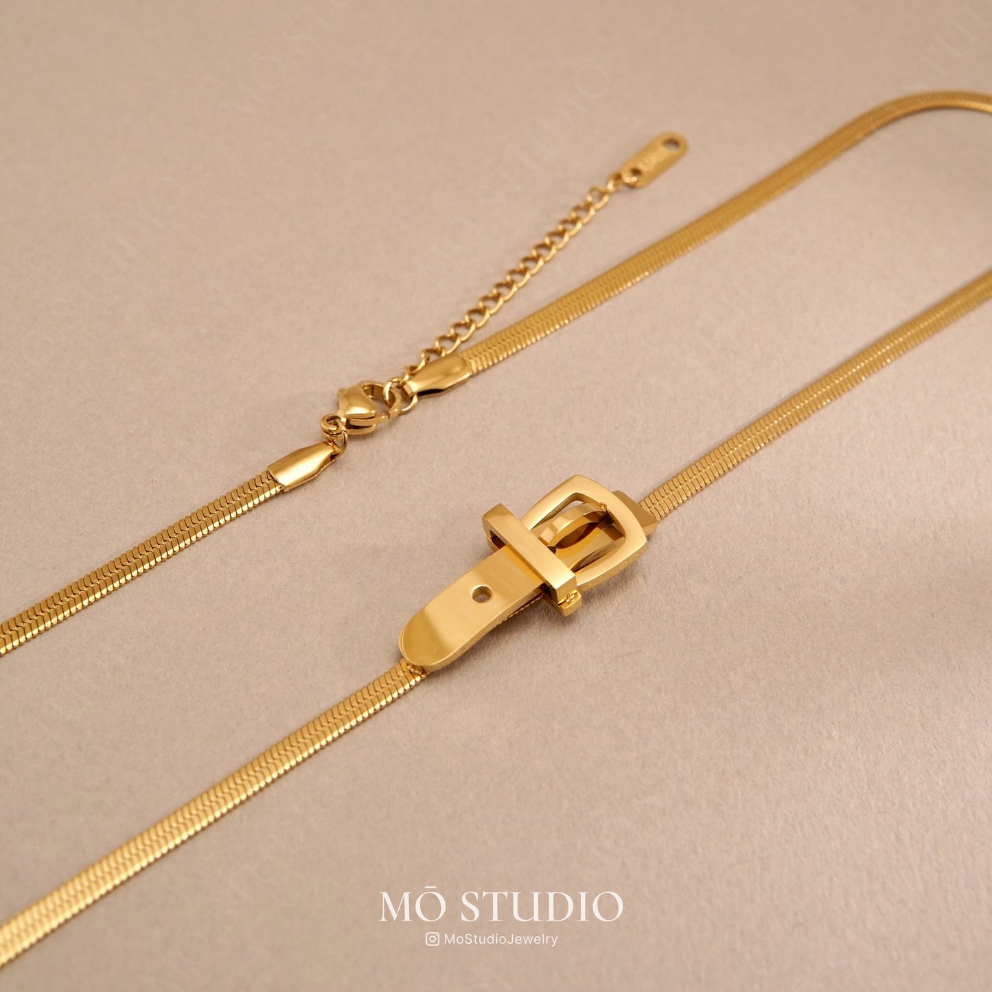 Snake Collar Choker Necklace – Gold & Silver