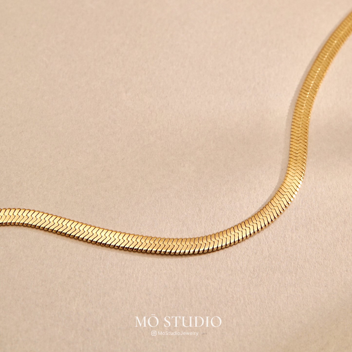layered waterproof snake chain necklace