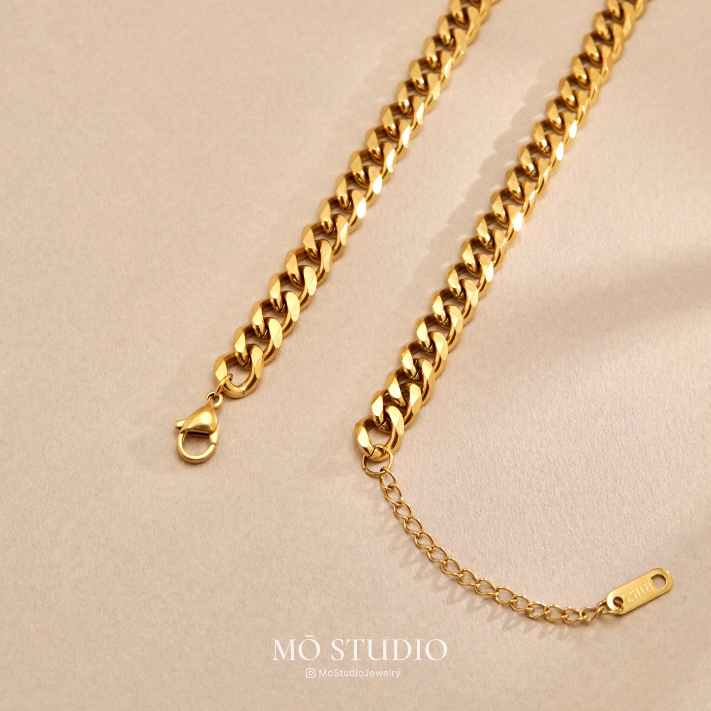 Chunky Cuban Link Chain Necklace - Gold & Silver