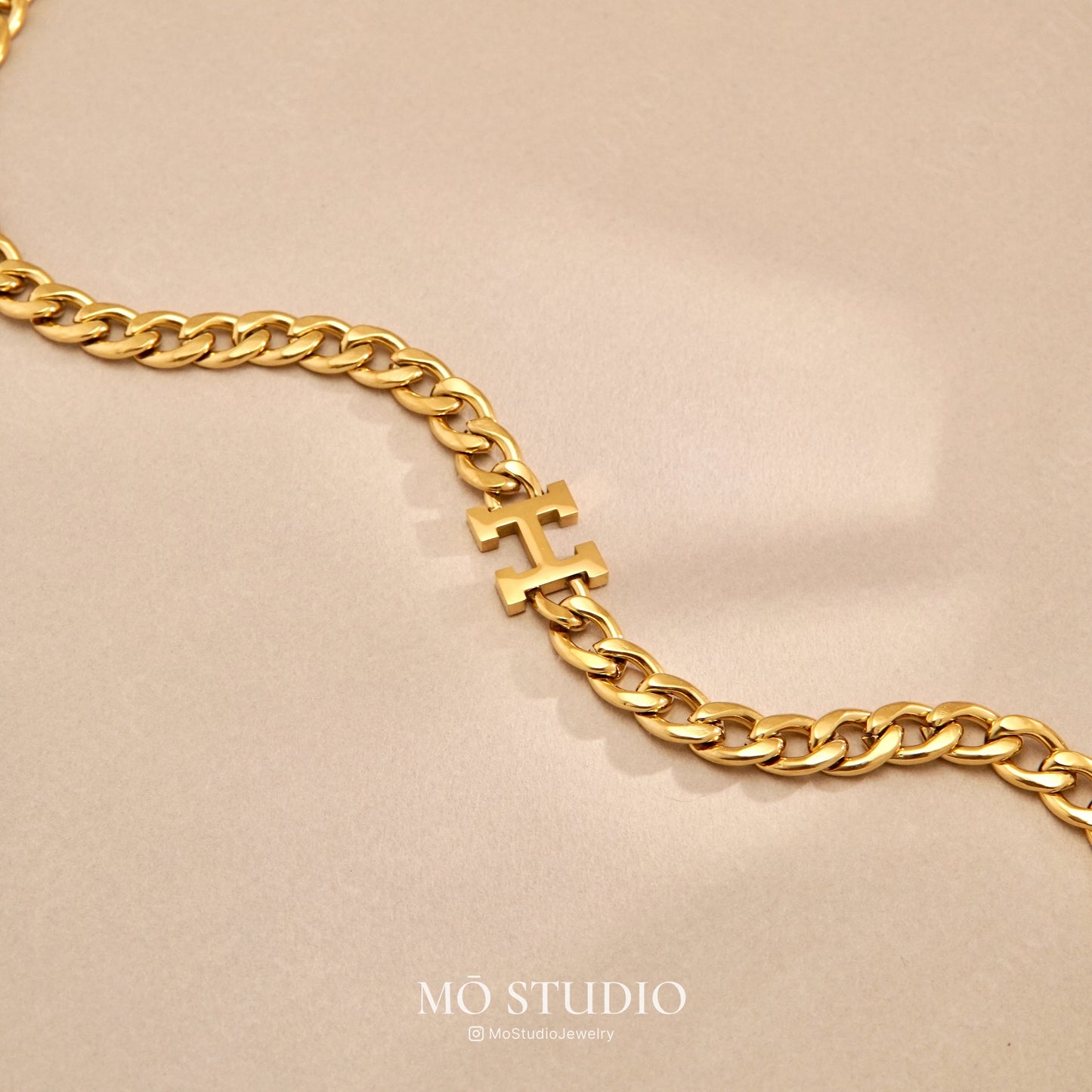 Gold Chunky Cuban Chain Choker