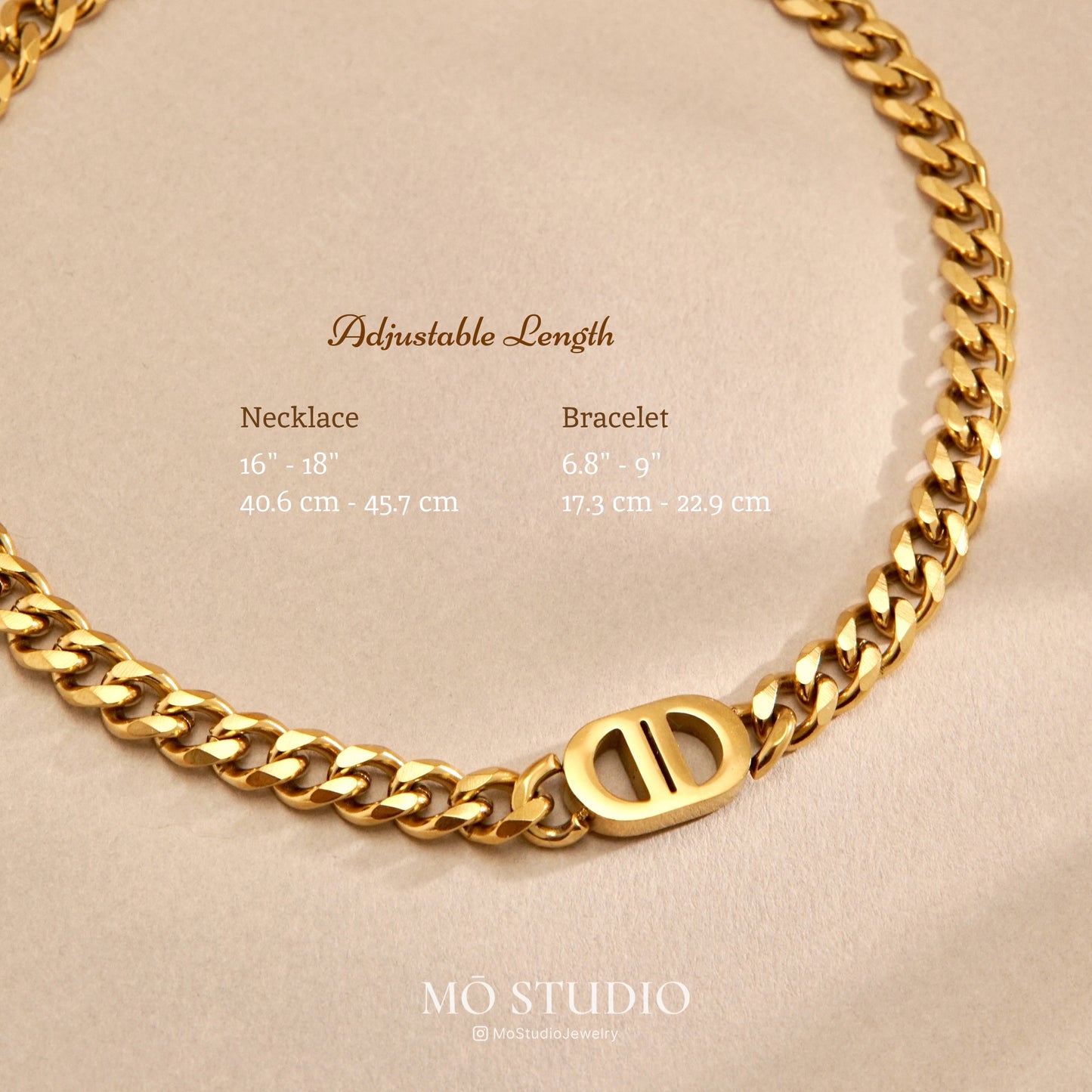 Chunky Cuban Link Chain Necklace - Gold & Silver