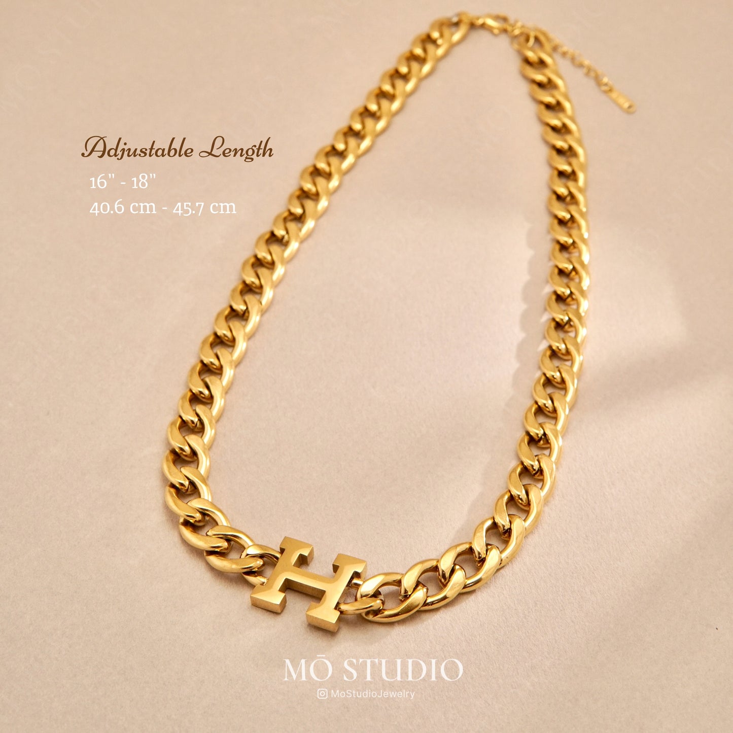 Gold Chunky Cuban Chain Choker