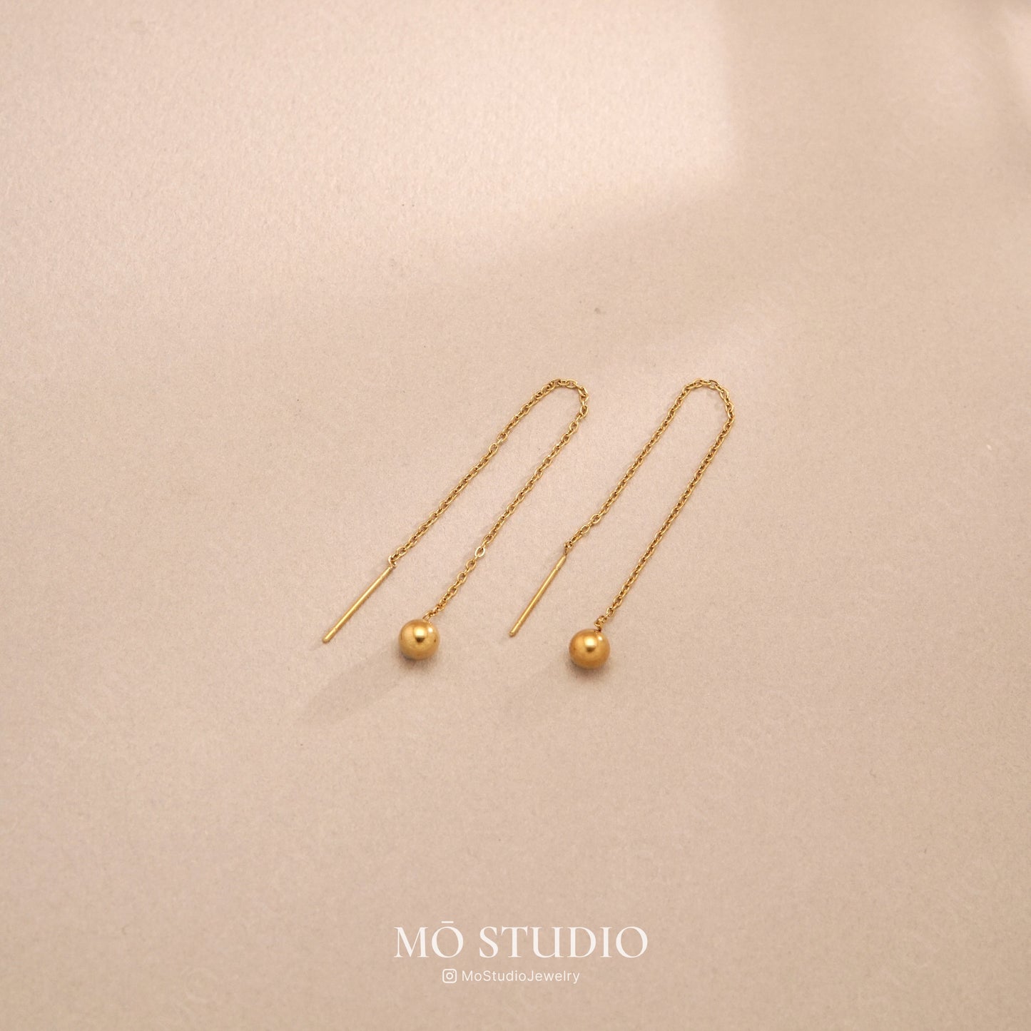Long Gold Threader Earrings
