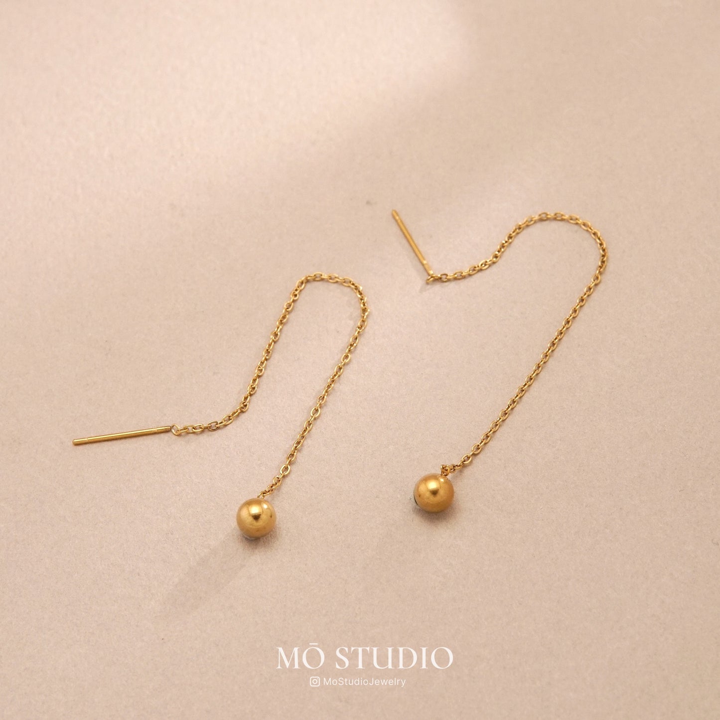 Long Gold Threader Earrings